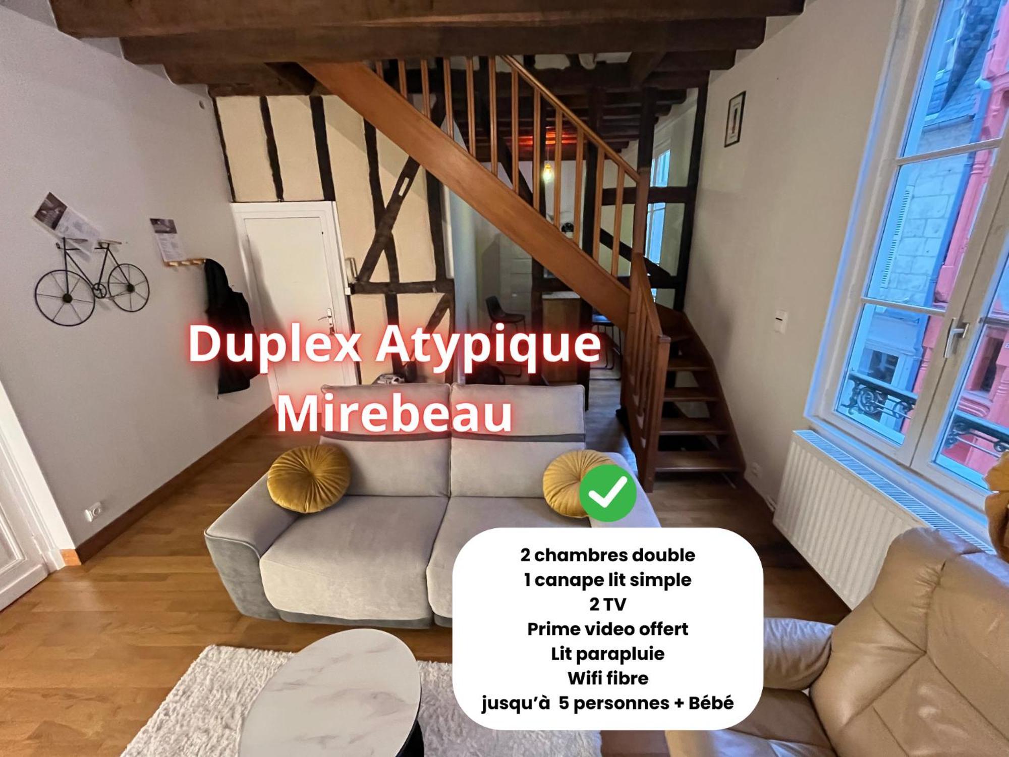 Апартаменты L'Atypique Mirebeau - T3 Duplex - Centre Historique Бурж Экстерьер фото
